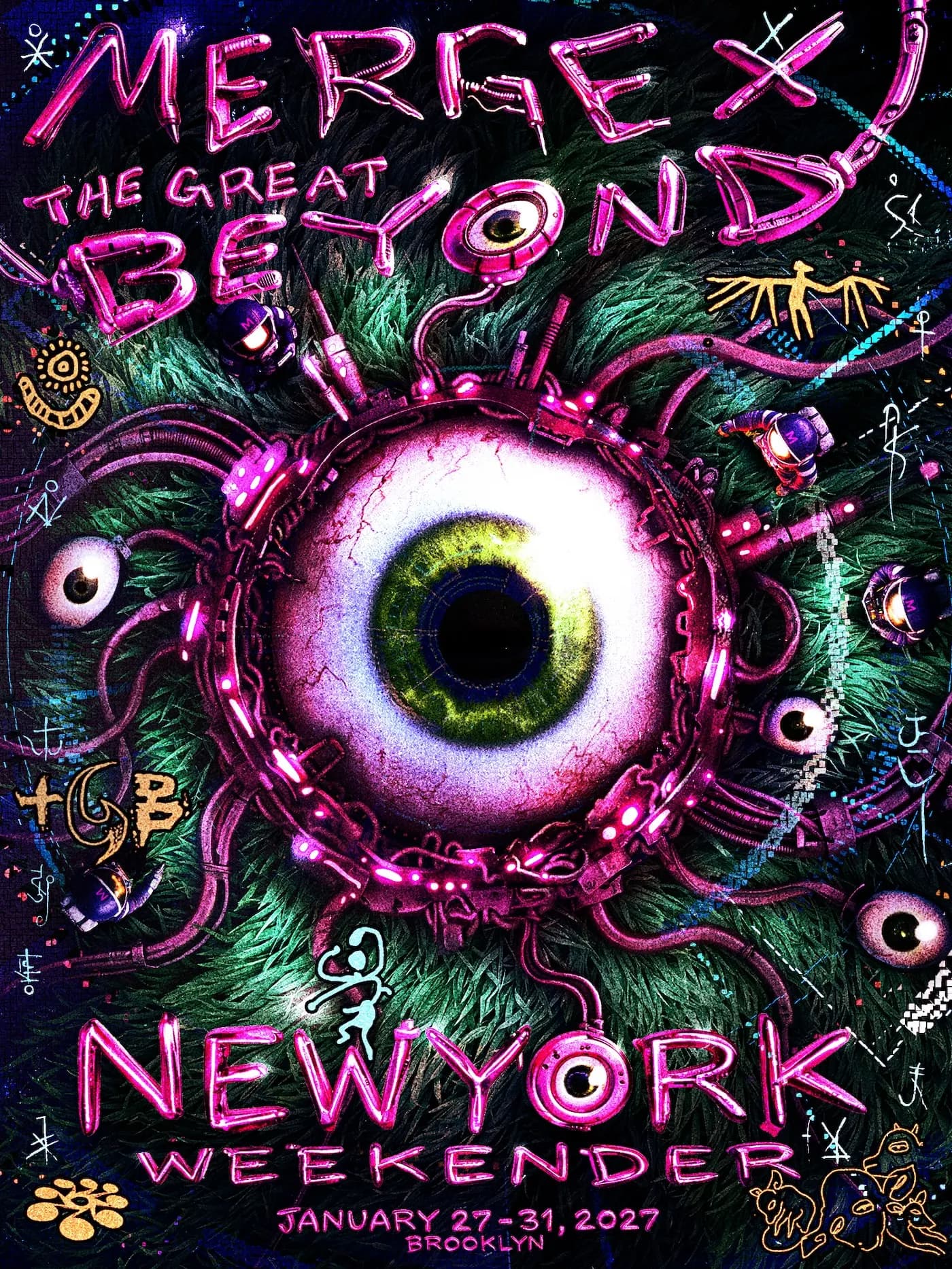 Poster for MERGE x THE GREAT BEYOND Weekender