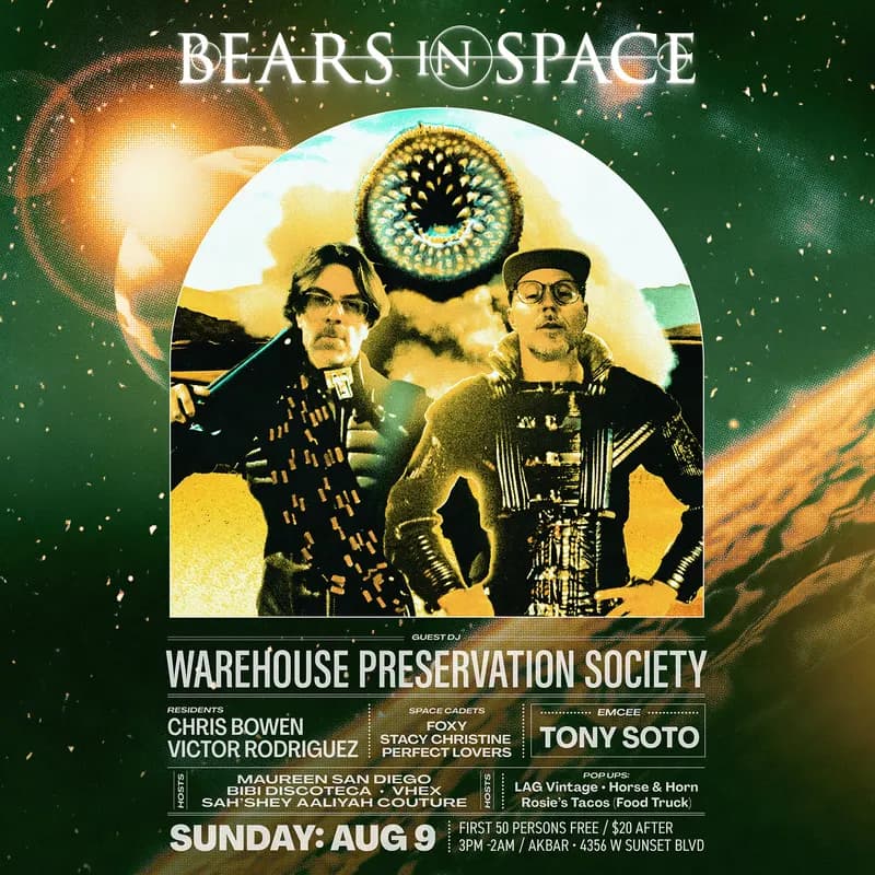 Bears In Space Lot Party with Warehouse Preservation Society thumbnail